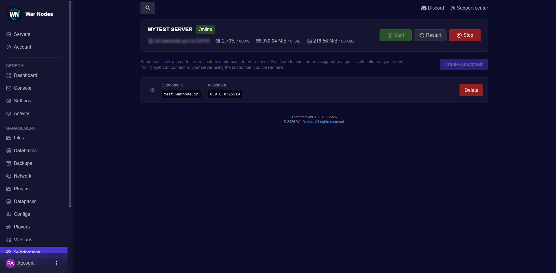 Subdomain routing